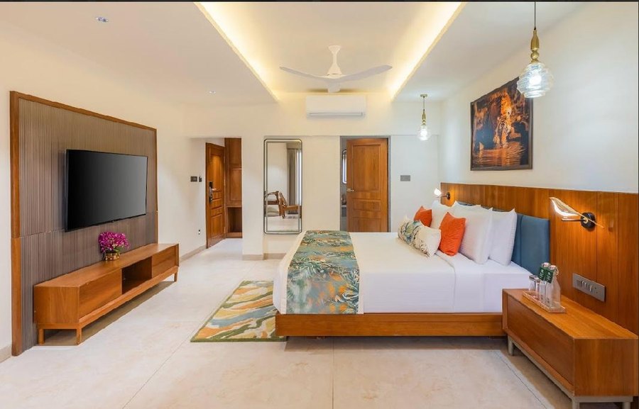 Room with TV wall at The Forest Chapter by Sayaji, Madhai